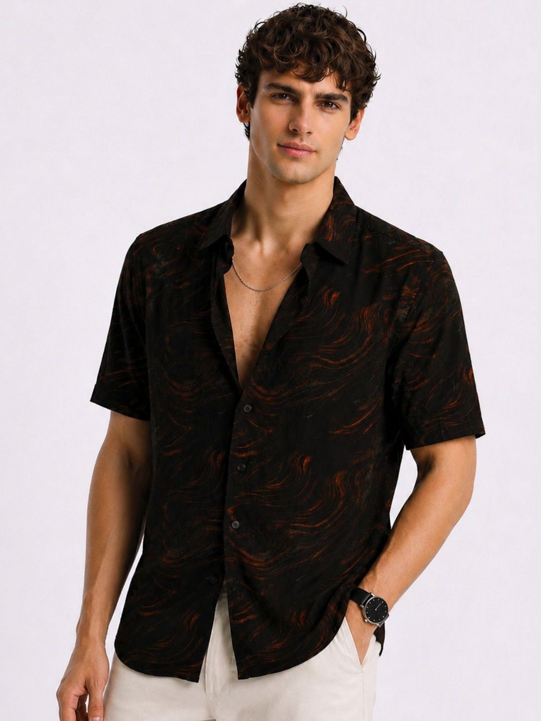 ADRO Men Standard Printed Casual Shirt