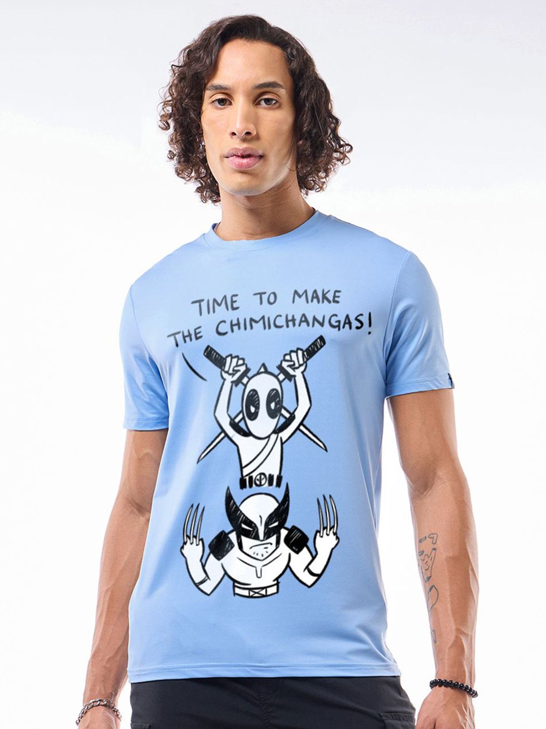 Bewakoof Men Humour Comic Graphic T-shirt