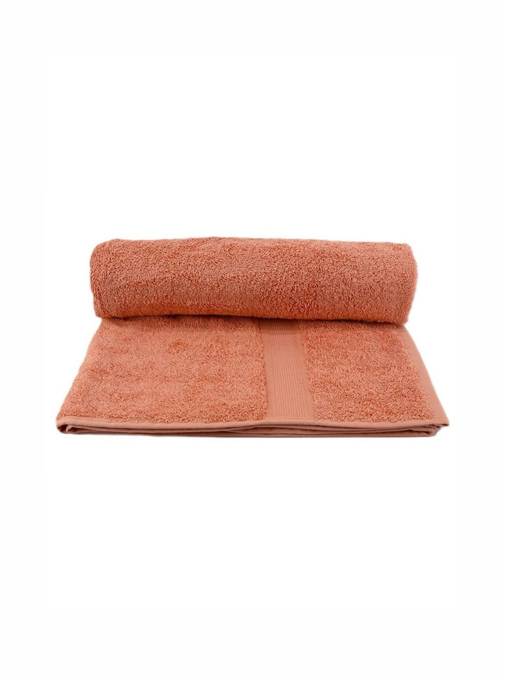 BOMBAY DYEING Peach-Coloured Cotton 550 GSM Bath Towel