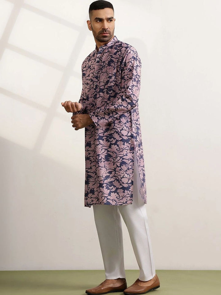 Anouk Men Floral Printed Regular Kurta with Trousers