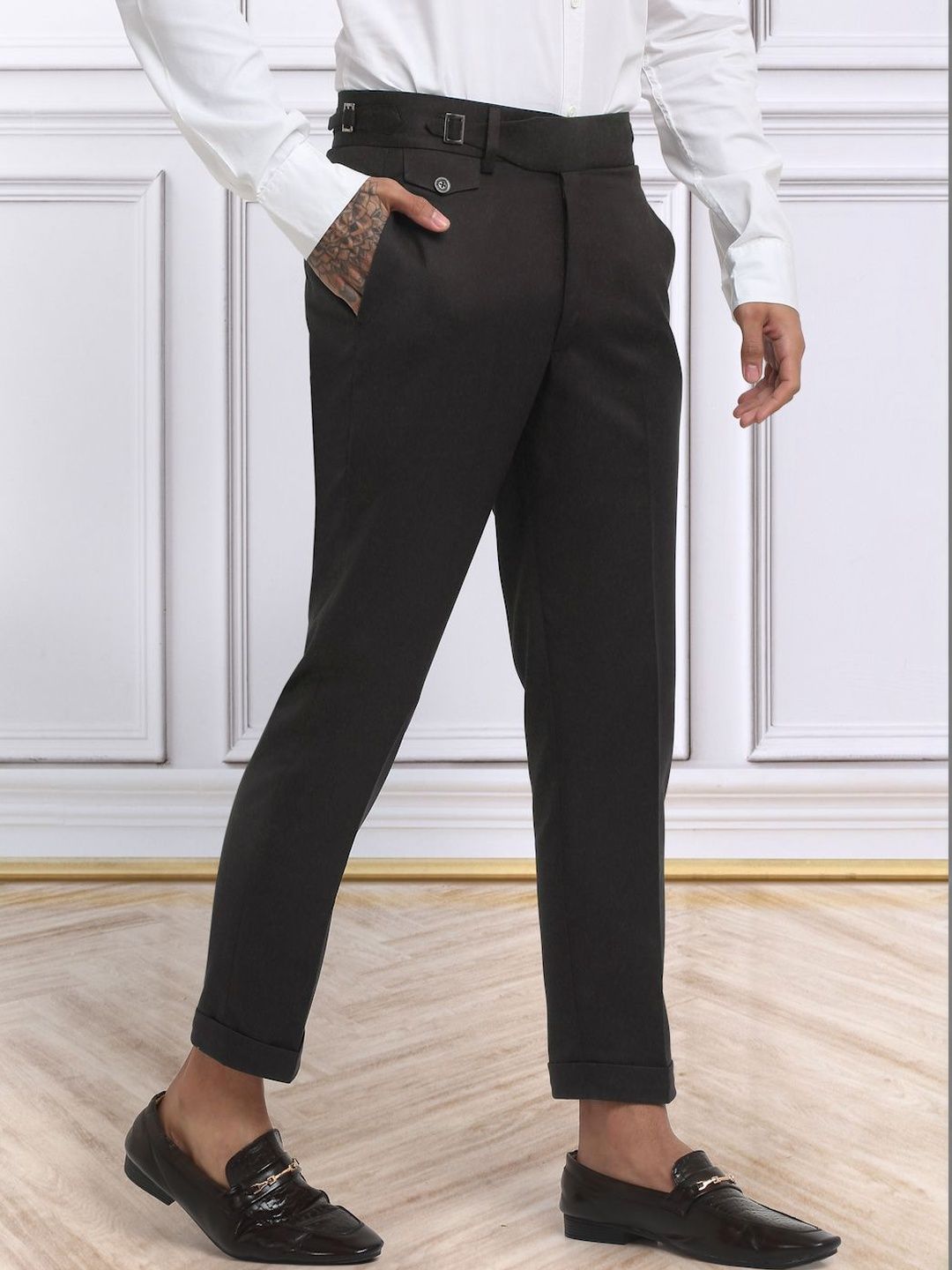 Moda Rapido Men Slim Fit Easy Wash Trousers