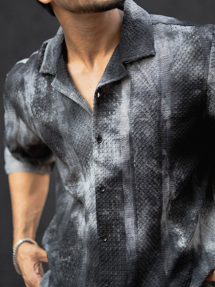 Powerlook Abstract Print Regular Fit Casual Shirt