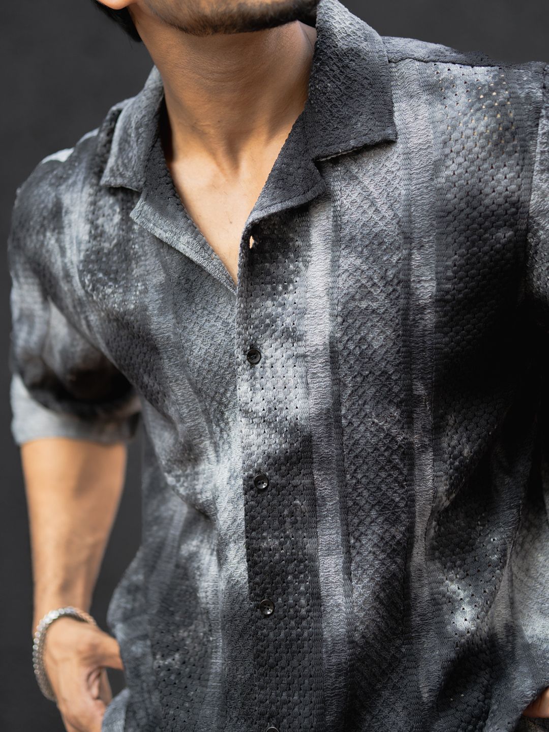 Powerlook Abstract Print Regular Fit Casual Shirt