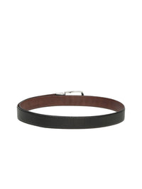 Teakwood Leathers Men Textured Leather Reversible Formal Belt