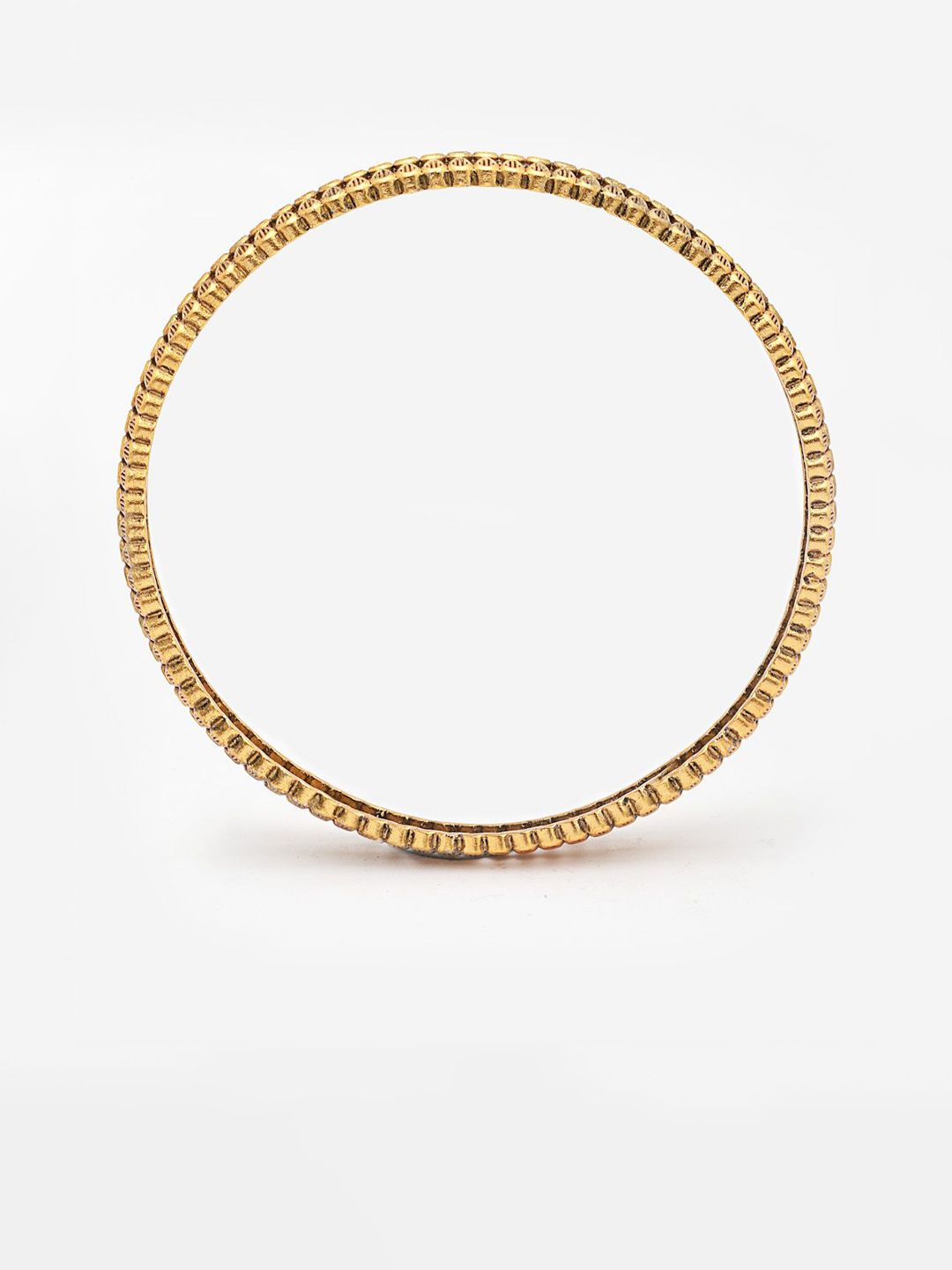 PANASH Set Of 4 24 CT Gold-Plated Antique Bangles