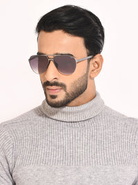 IDEE Men Aviator Sunglasses with UV Protected Lens IDS3007C2SG