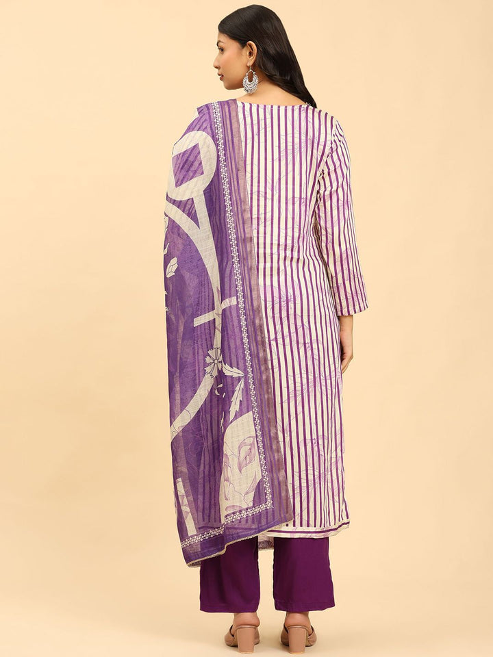 Mamicha Women Floral Printed Regular Pure Cotton Kurta with Palazzos & With Dupatta