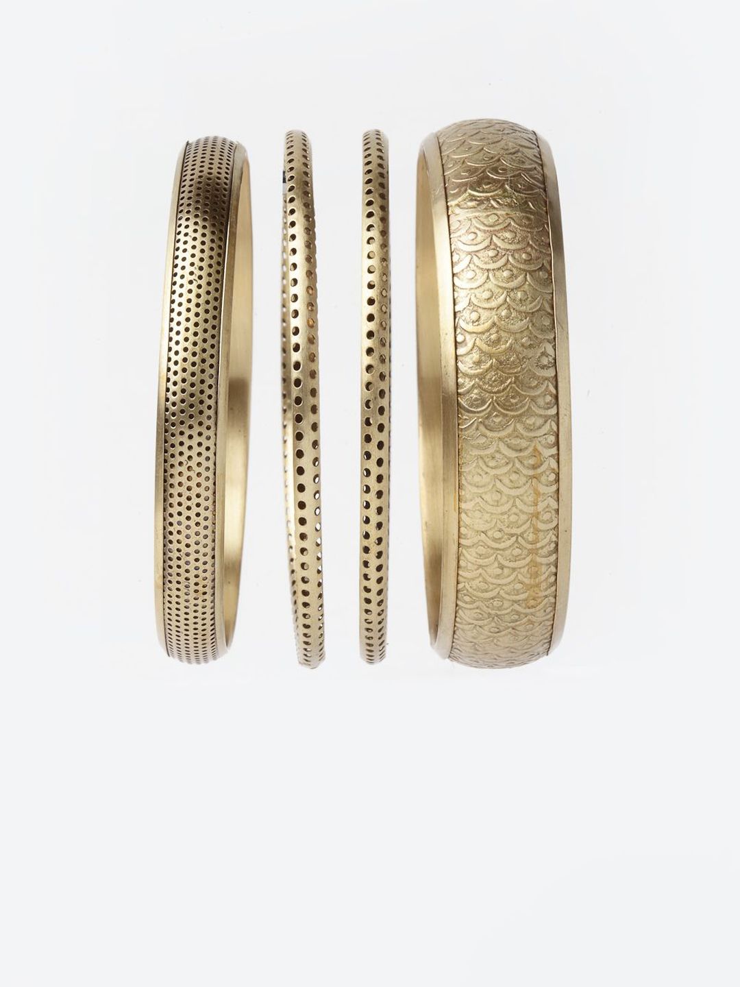 Anouk Set Of 4 Gold Plated Bangles