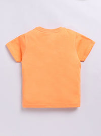 Happy Faces Kids Boys Typography Printed Pure Cotton T-Shirt