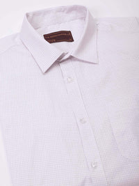 The Indian Garage Co. X Luxe Men Spread Collar Micro Checked Slim Fit Formal Shirt