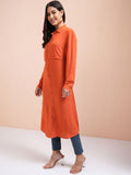 Vishudh Shirt Collar High-Low A-Line Kurta