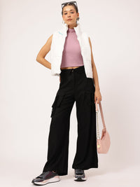 DressBerry Women High-Rise Flared Trousers
