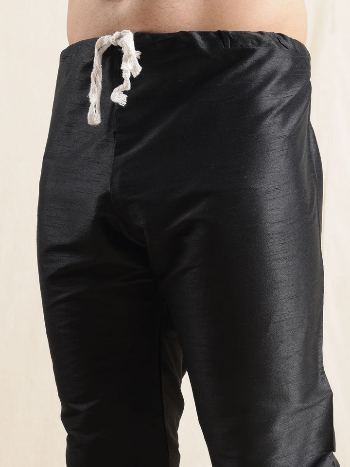 Anouk Mandarin Collar Straight Kurta With Pyjamas