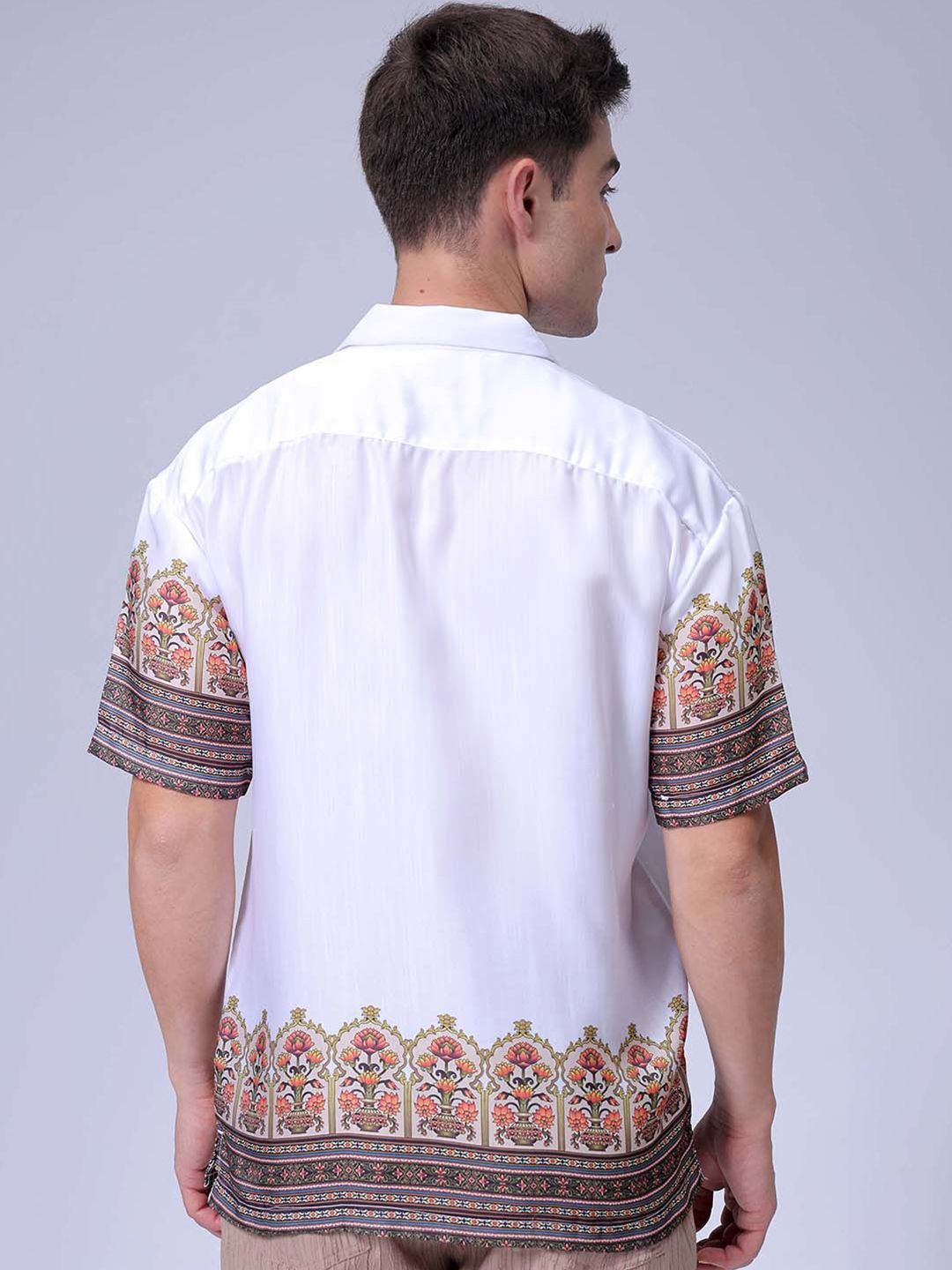 The Indian Garage Co Men Relaxed Fit Indie Printed Resortwear Shirt