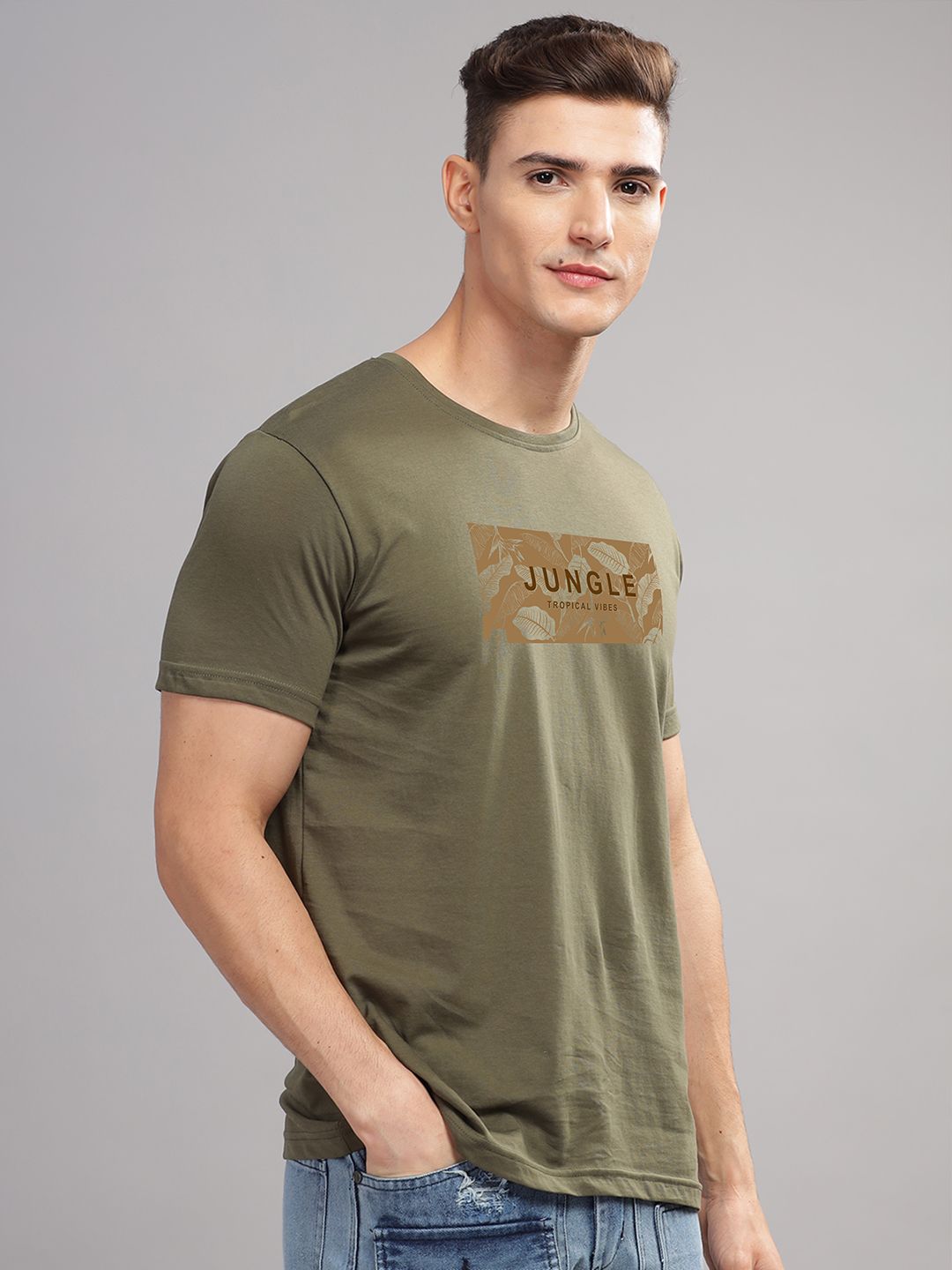 ADRO Men Printed T-shirt
