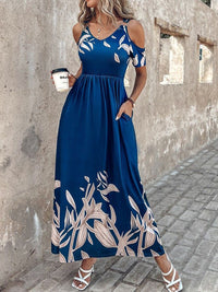 all about you Cold-Shoulder Fit & Flare Dress