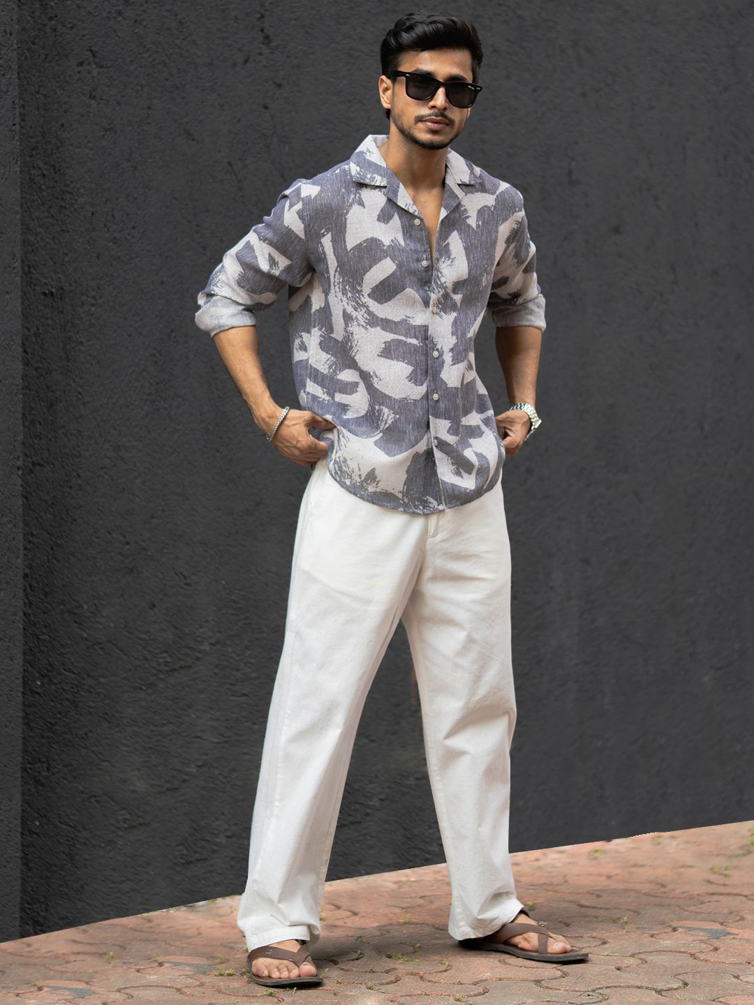 Powerlook Men Opaque Printed Casual Shirt