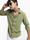 Campus Sutra Men Comfort Spread Collar Polka Dots Casual Shirt