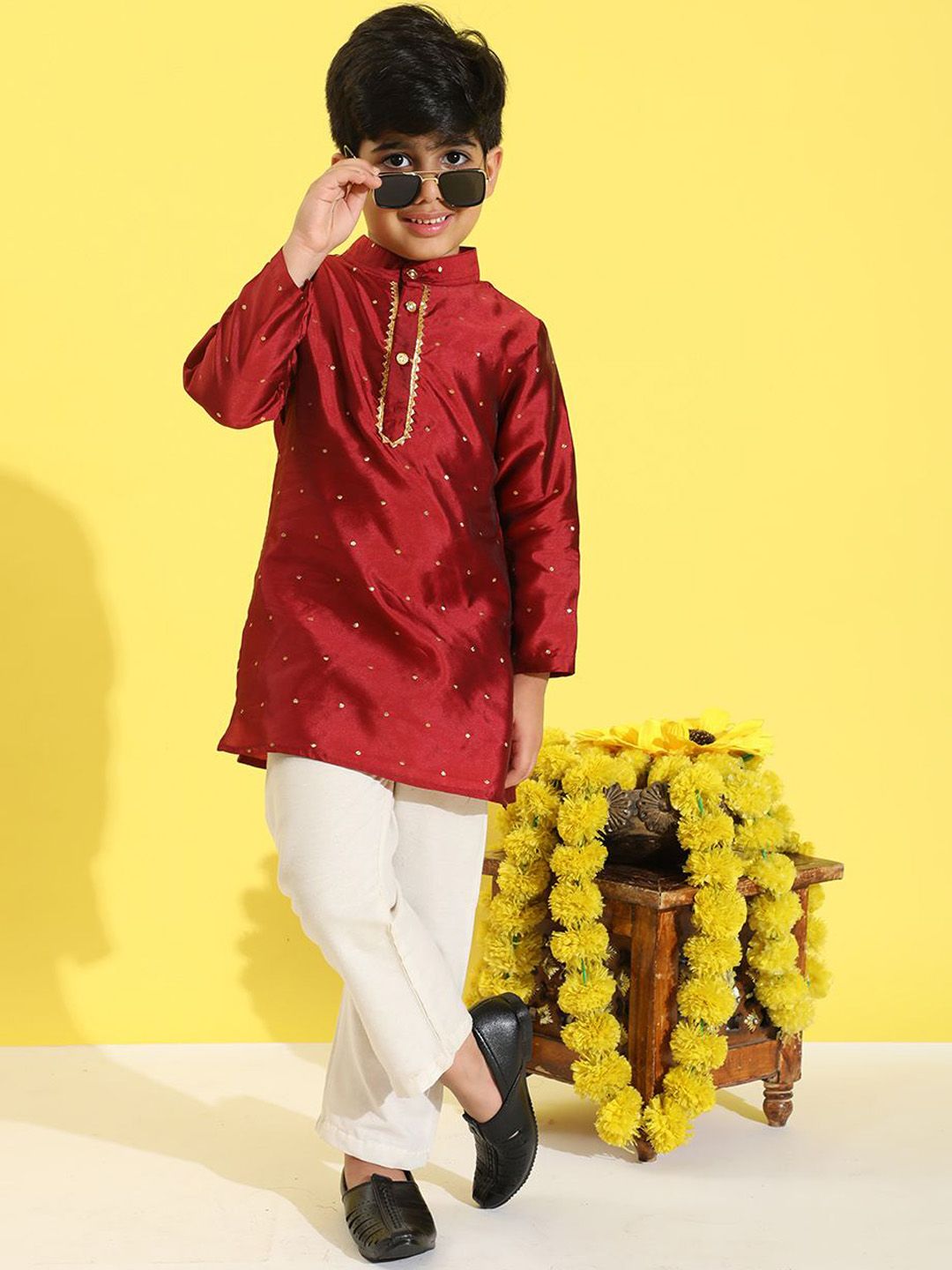 Cutiekins Boys Regular Kurta with Pyjamas