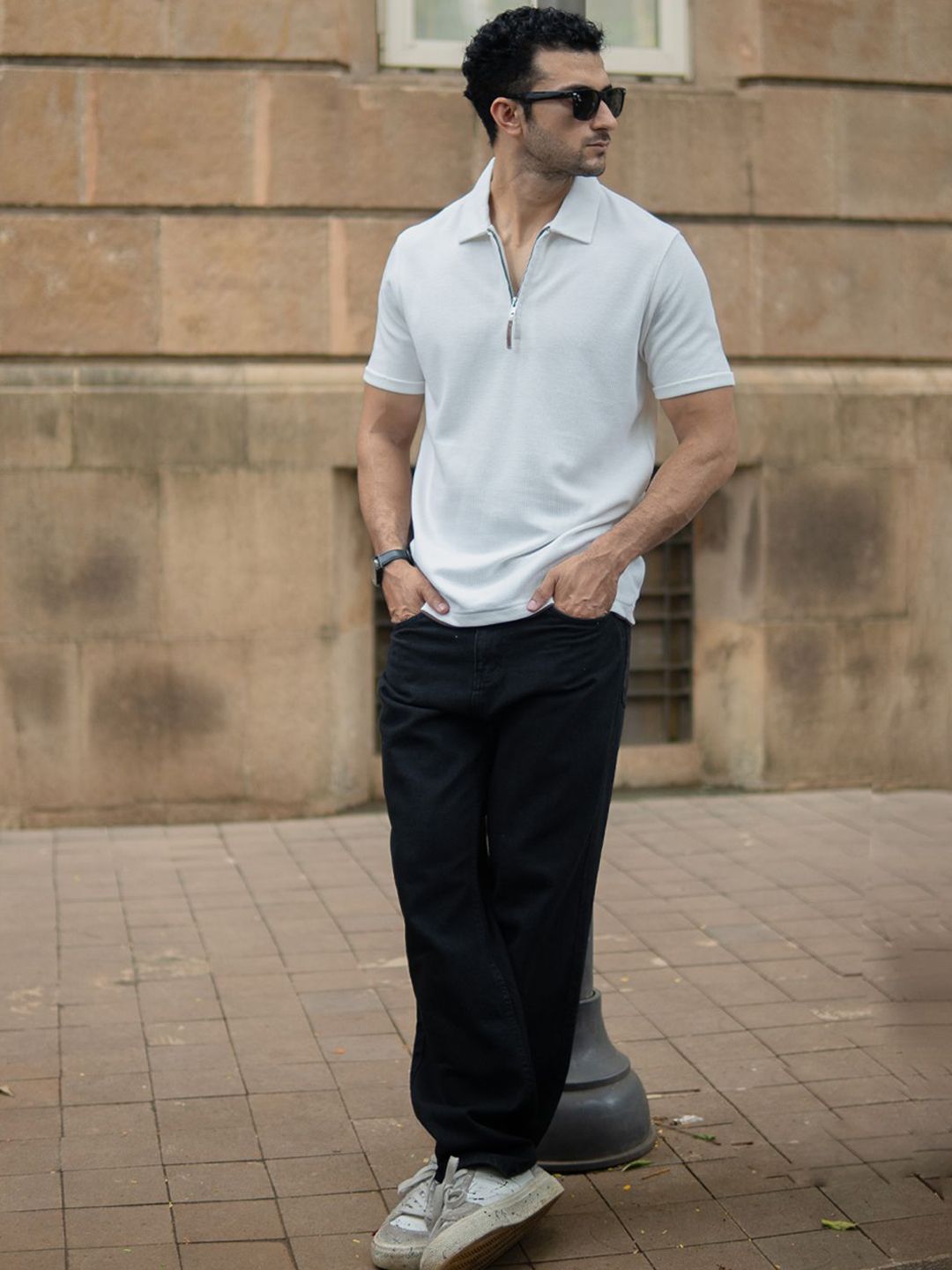 Powerlook SS25 Knitted Polo Collar Pure Cotton T-Shirt