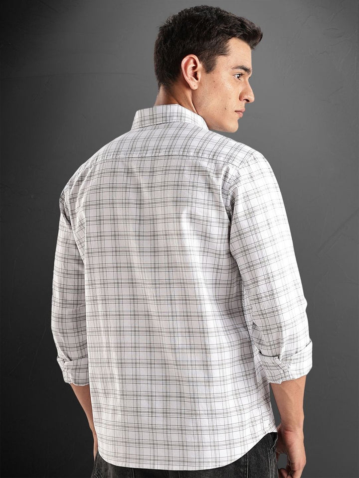 ADRO Standard Tartan Checks Baju Kasual Kapas