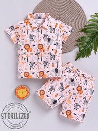Moms Love Infant Boys Graphic Printed Pure Cotton Clothing Set