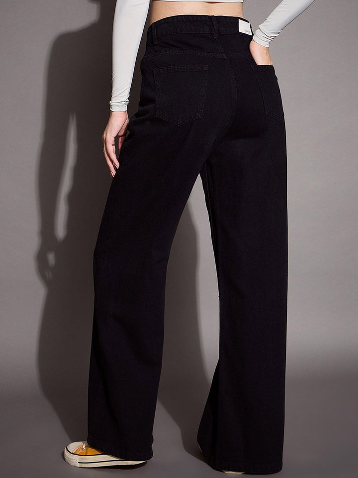 SASSAFRAS BASICS Women Comfort Flared High-Rise Jeans
