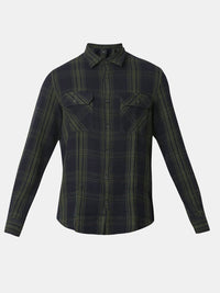 SPYKAR Men Slim Fit Spread Collar Tartan Checked Cotton Casual Shirt