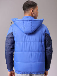 The Indian Garage Co Men Hooded Colourblocked Casual Padded Jacket