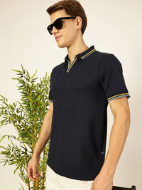 Thomas Scott Men Solid Polo Collar T-shirt