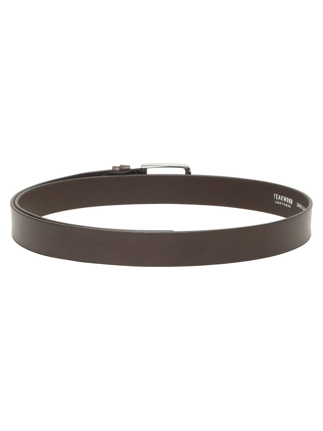 Teakwood Leathers Men Textured Leather Belt