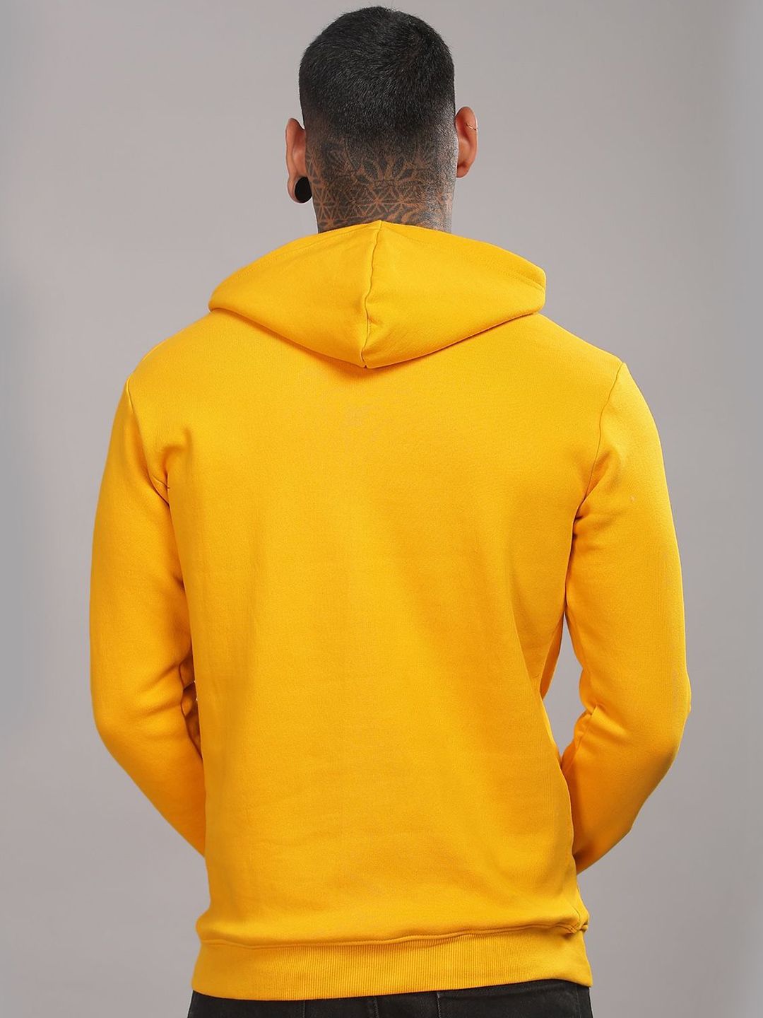 ADRO Lelaki Cotton Printed Hooded Pullover Sweatshirt Kasual