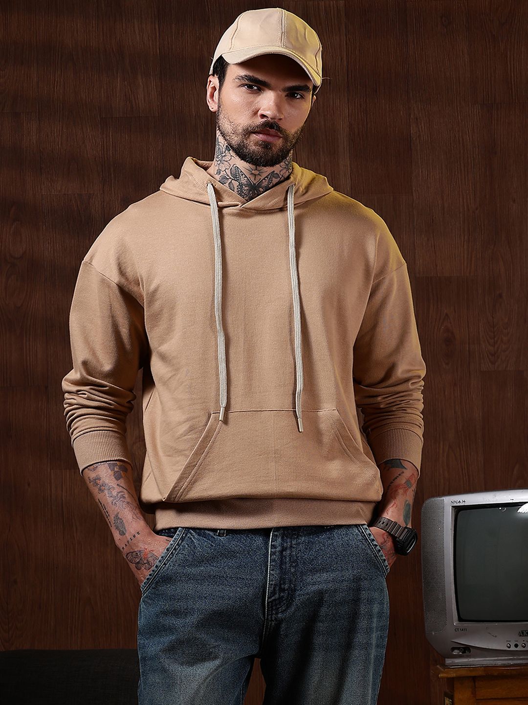 Sweatshirt Kapas Tulen Eszett Lelaki Bertudung