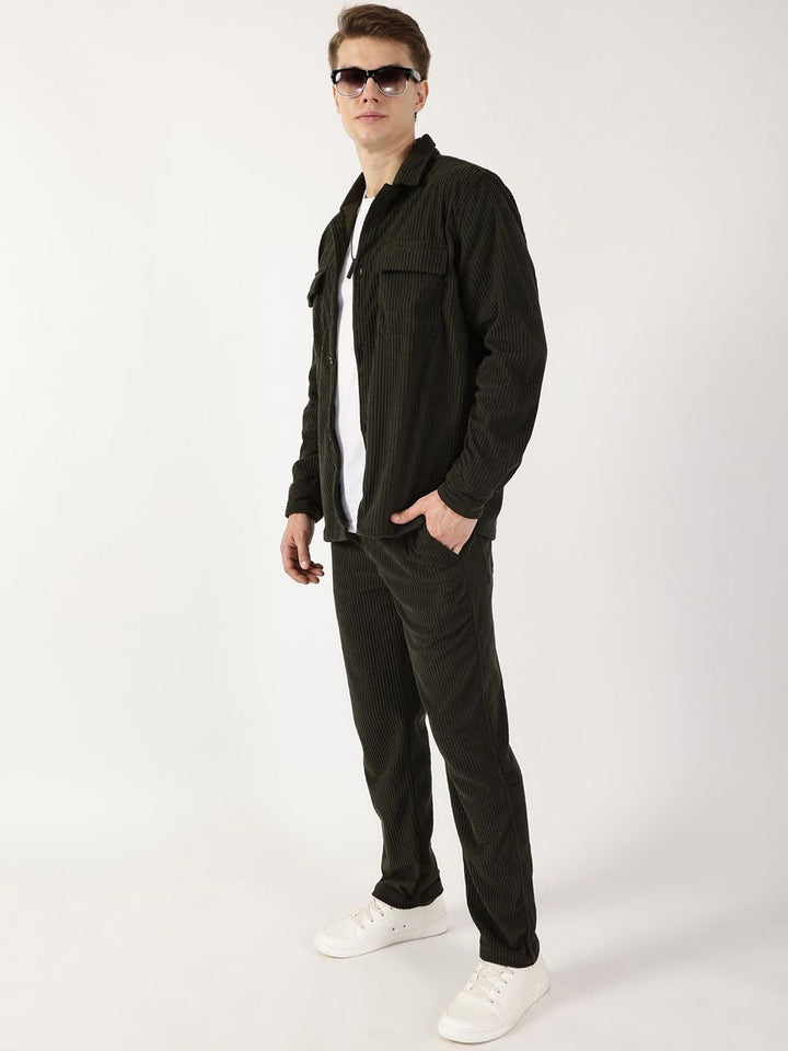 Thomas Scott Men Corduroy Cargo Trousers