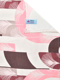 Myntra Elegant Homes Multicoloured Geometric 300 TC Bedsheet with 2 Pillow Covers