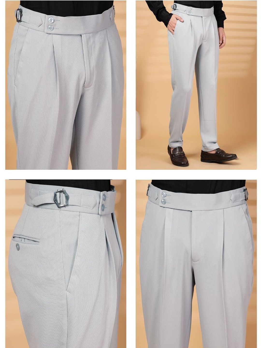 Moda Rapido Men Easy Wash Pleated Trousers