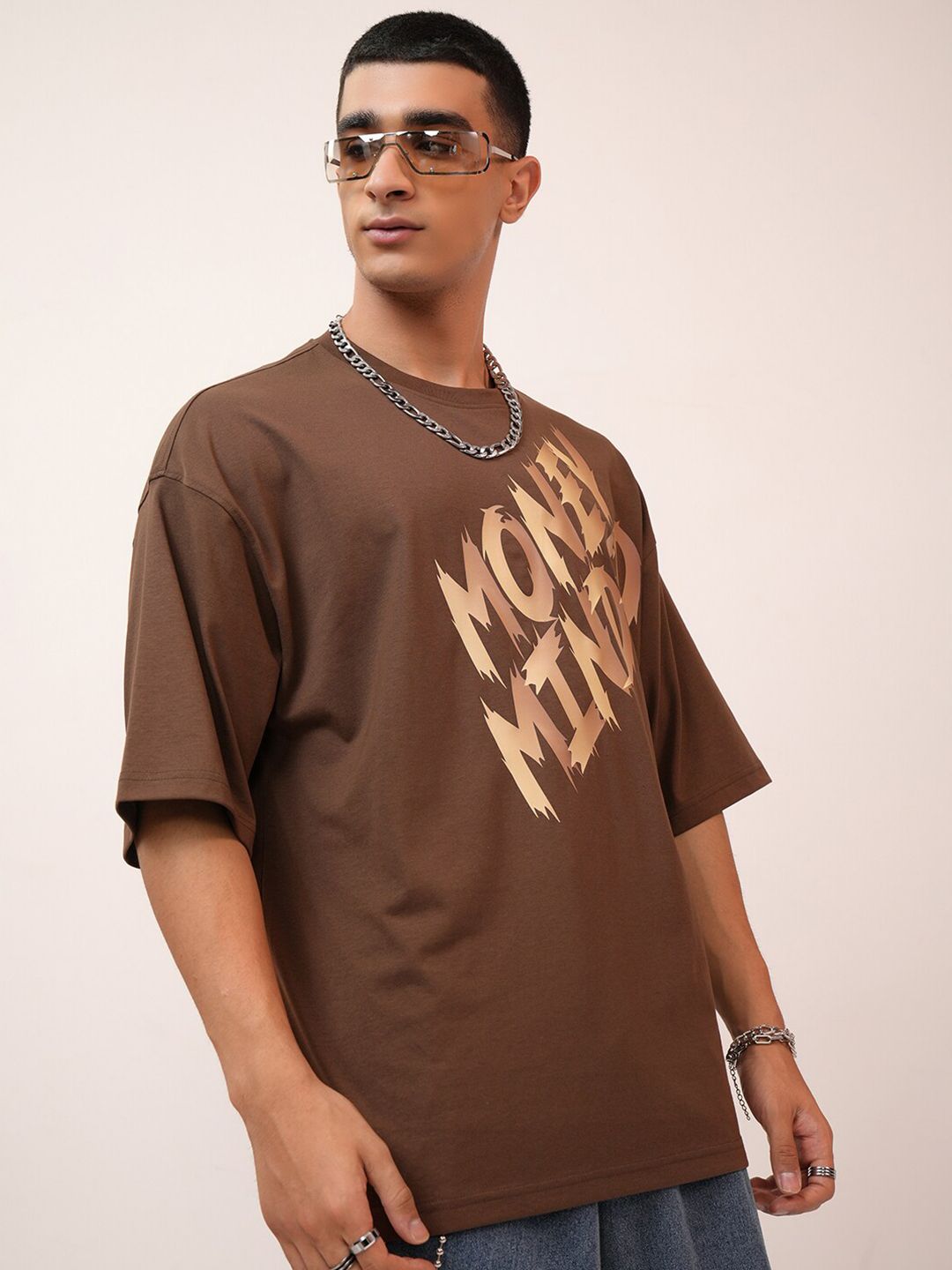 HIGHLANDER Typography Printed Oversized T-shirt