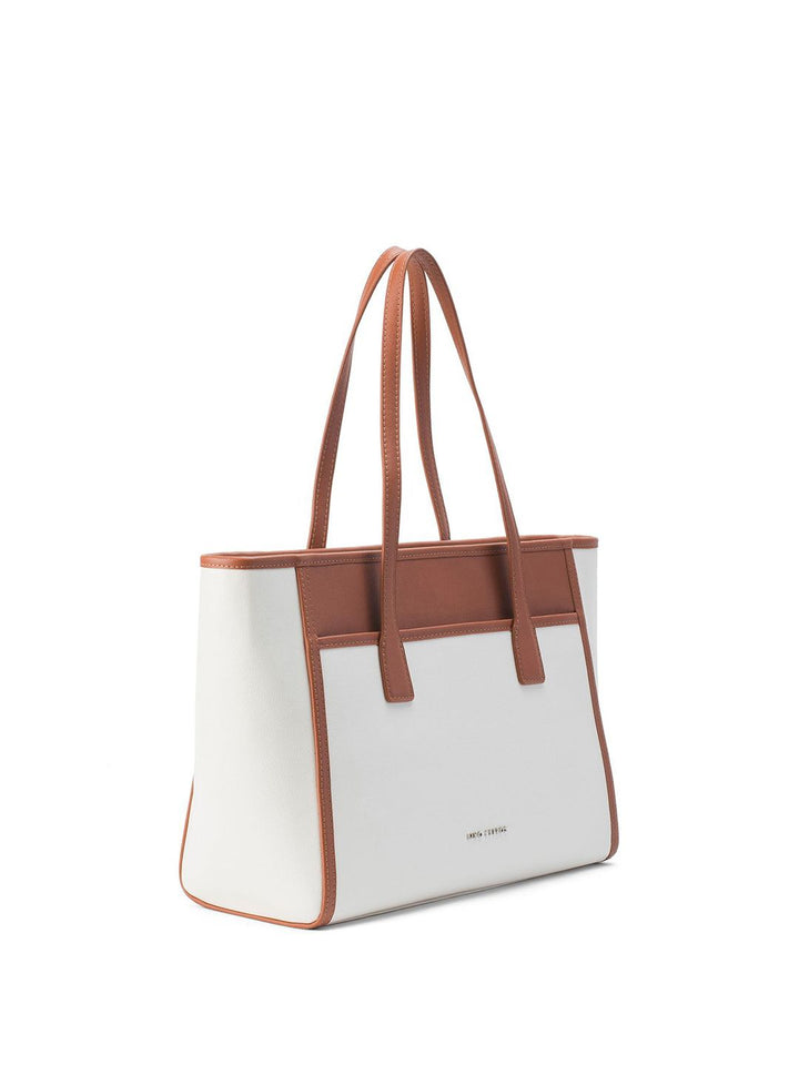 Lino Perros Oversized Structured Tote Bag with Quilted