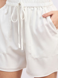Berrylush Shoulder Straps Crop Top With Shorts And Shirts