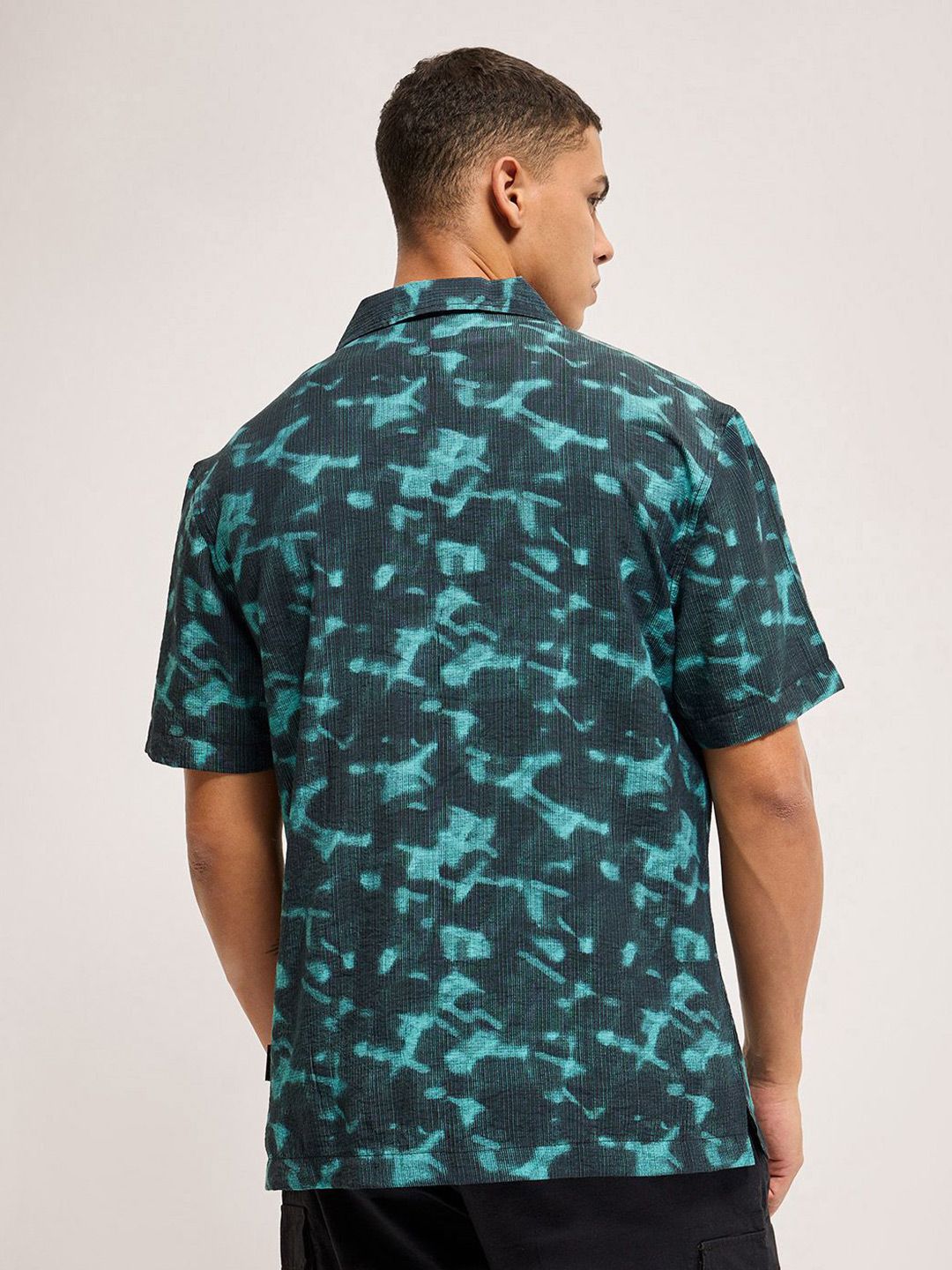 THE BEAR HOUSE Men Abstract Printed Opaque Casual Shirt