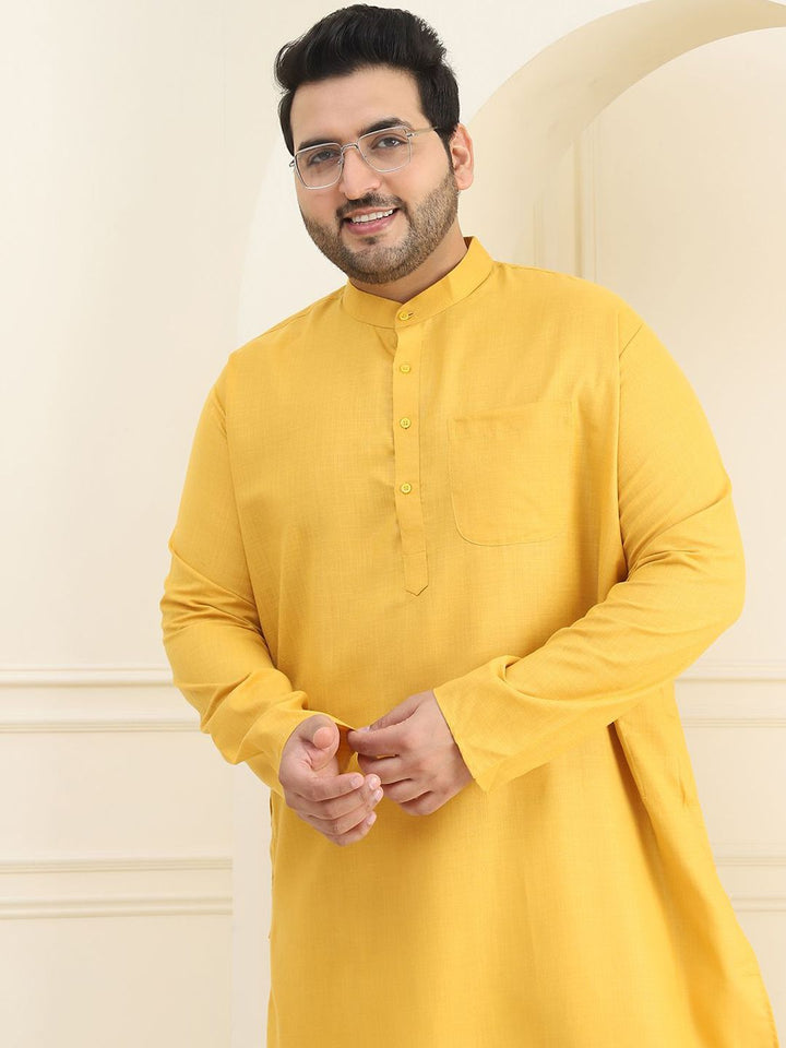 SOJANYA PLUS Plus Size Pure Cotton Kurta with Pyjamas