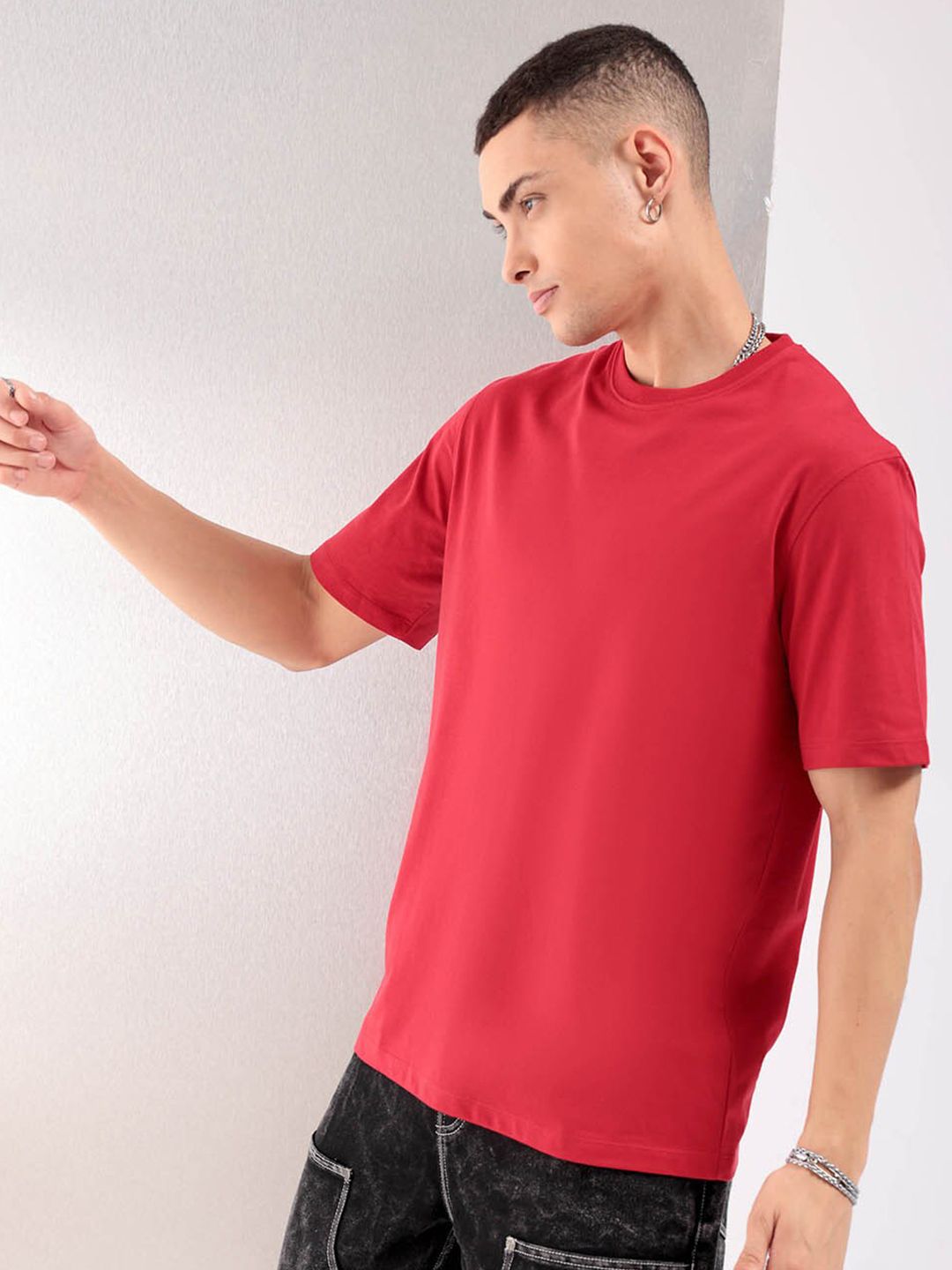 The Indian Garage Co Round neck Cotton T-shirt