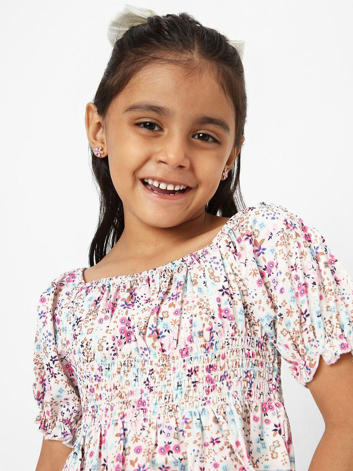 Nauti Nati Girls Printed Cropped Top