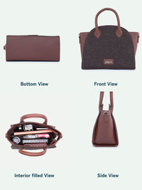 ZOUK Women Colourblocked Swagger Handheld Bag