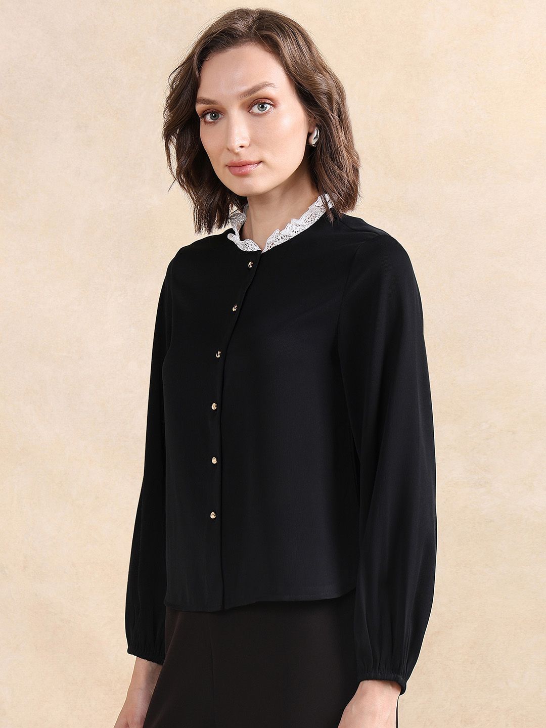 RAREISM Women Round Neck Cotton Regular Top