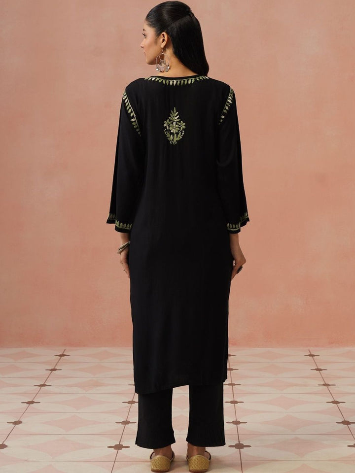 House of Chikankari Women Ethnic Motifs Embroidered Thread Work Kurta