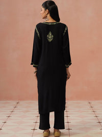 House of Chikankari Women Ethnic Motifs Embroidered Thread Work Kurta