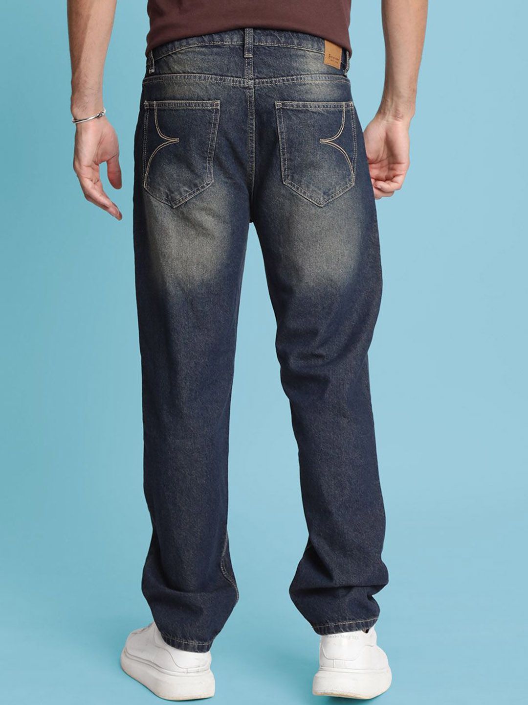 Bene Kleed Men Relaxed Fit Mid-Rise Tinted Jeans
