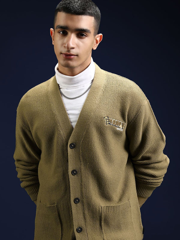 HIGHLANDER Men Embroidered Cardigan