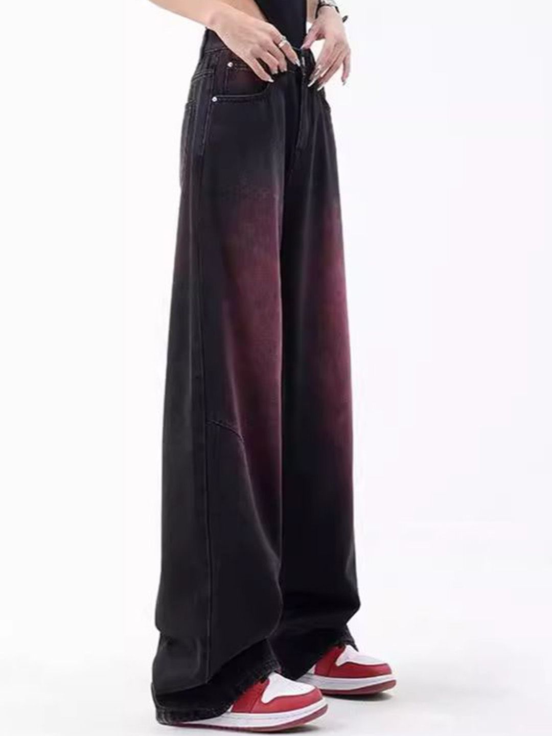 DressBerry Women High-Rise Baggy Jeans